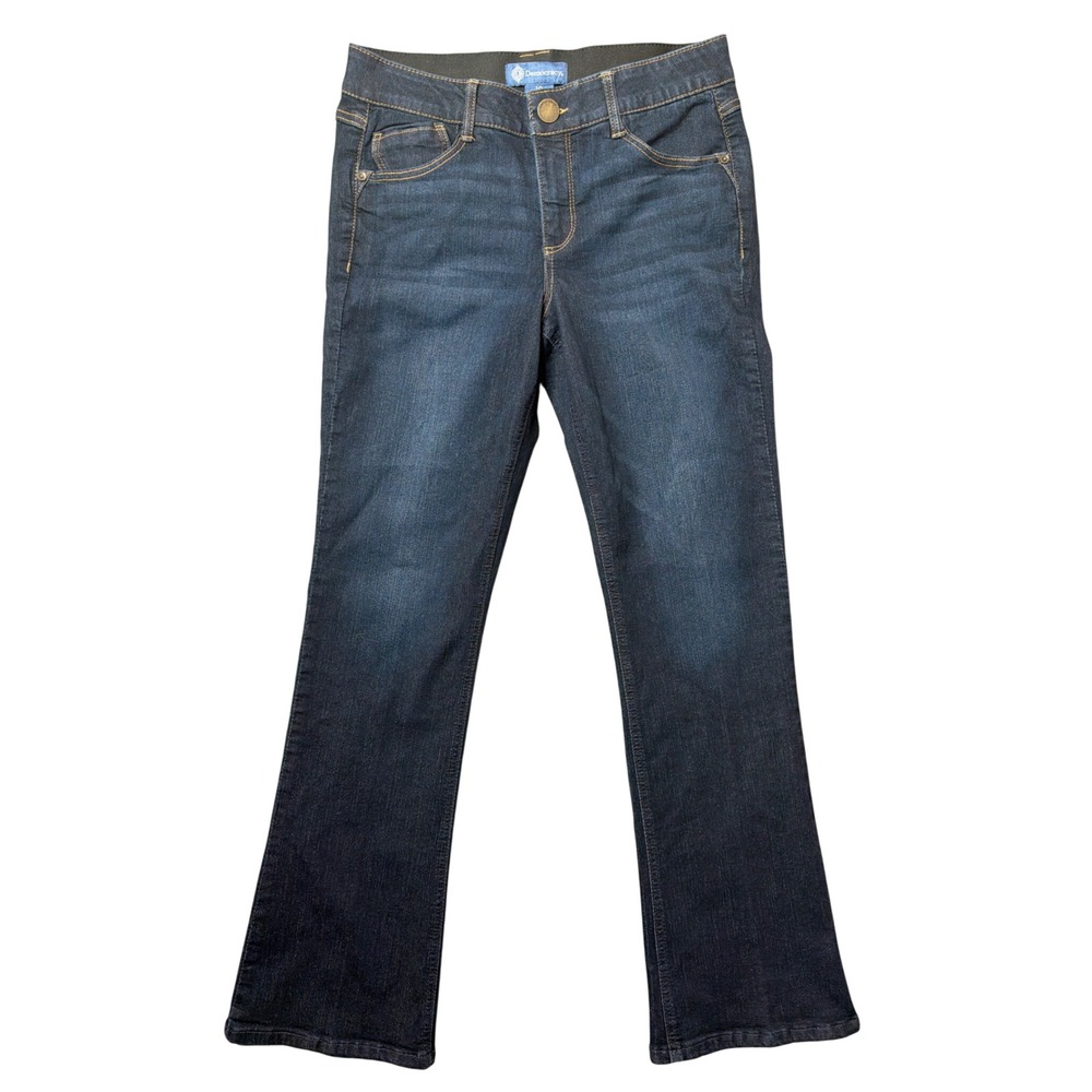 Democracy Jeans Womens 10 Ab'solution Blue Bootcut Stretch Dark Wash Denim